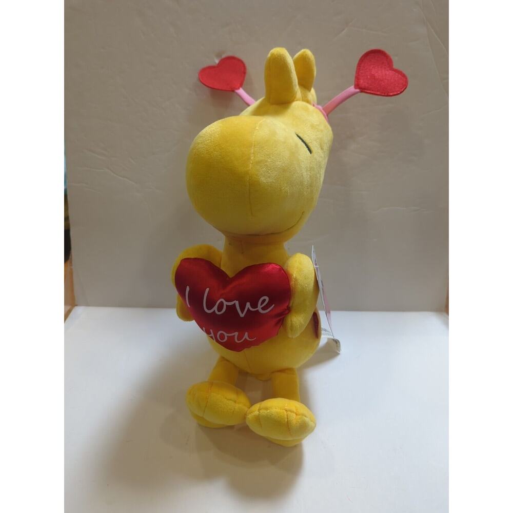Peanuts Woodstock Yellow Bird 18" Valentine Day ILove You Plush